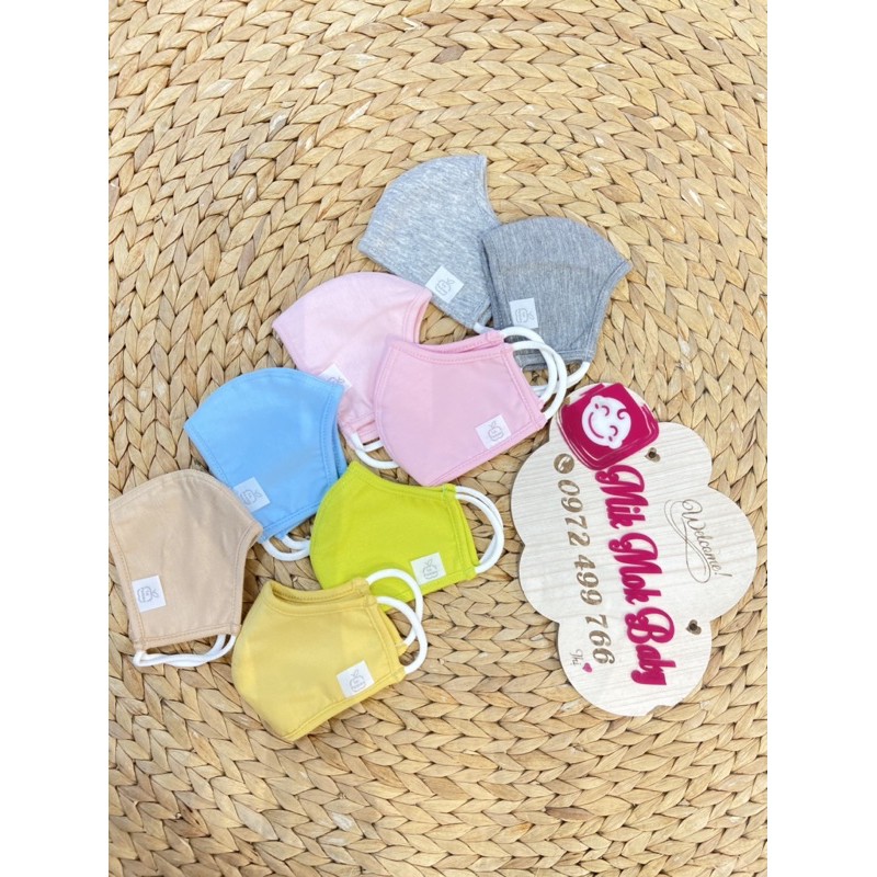 Khẩu trang vải cho em bé, Lapomme free size chính hãng cho bé từ 1-5y