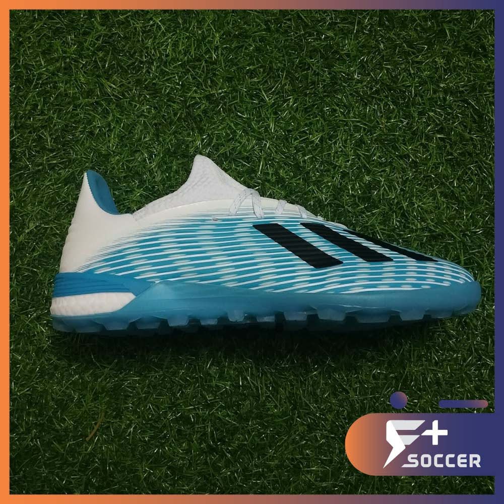 Phiên bản R chuẩn - Giày đá bóng adidas X19.1 TF màu xanh đế cao su sân cỏ nhân tạo