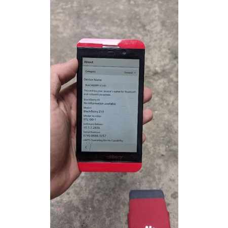 Blackberry Z10 Red Developer Edition