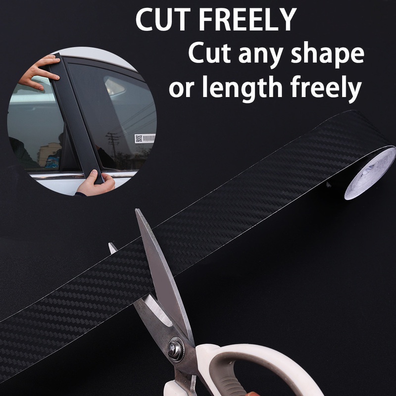 Cuộn Băng Keo 3D 3 / 5m Bằng Sợi Carbon Chống Trầy Xước Chống Thấm Nước Trang Trí Xe Hơi