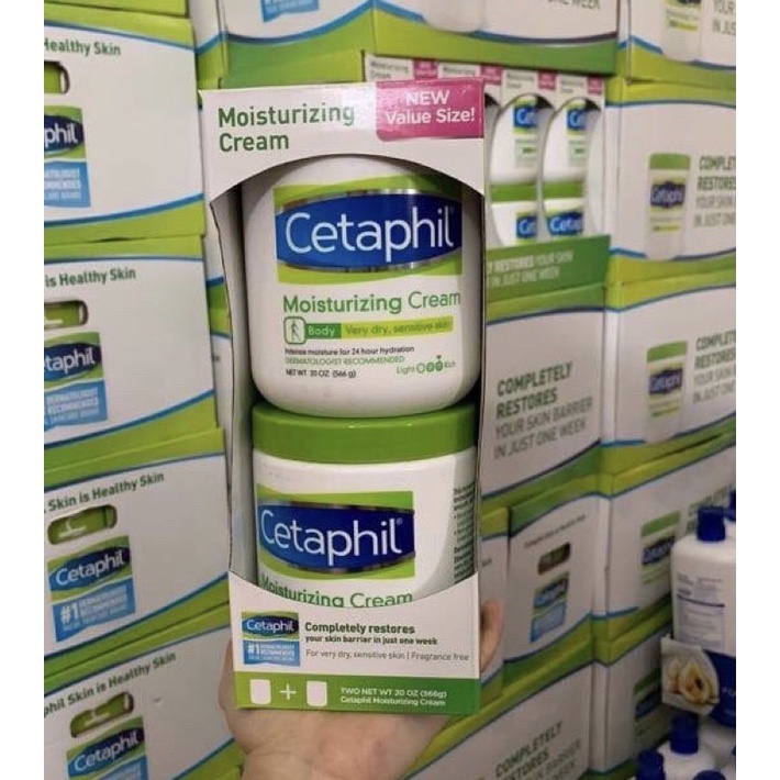 Set kem dưỡng ẩm cetaphil Mỹ 2x566g