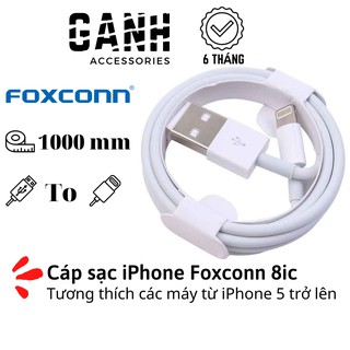 Dây cáp sạc iPhone 8ic Chất Lượng Cao Phù Hợp Mọi Máy Từ 5 Đến 11 Promax Hàng Chính Hãng Foxconn