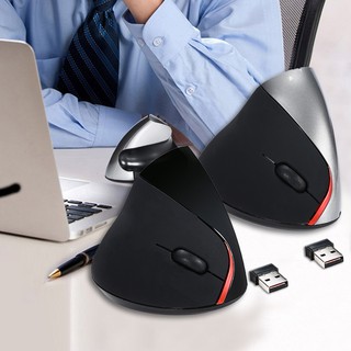 2.4 Ghz Wireless Vertical Ergonomic Optical Rechargeable 5D 2400DPI Gaming Mouse Black