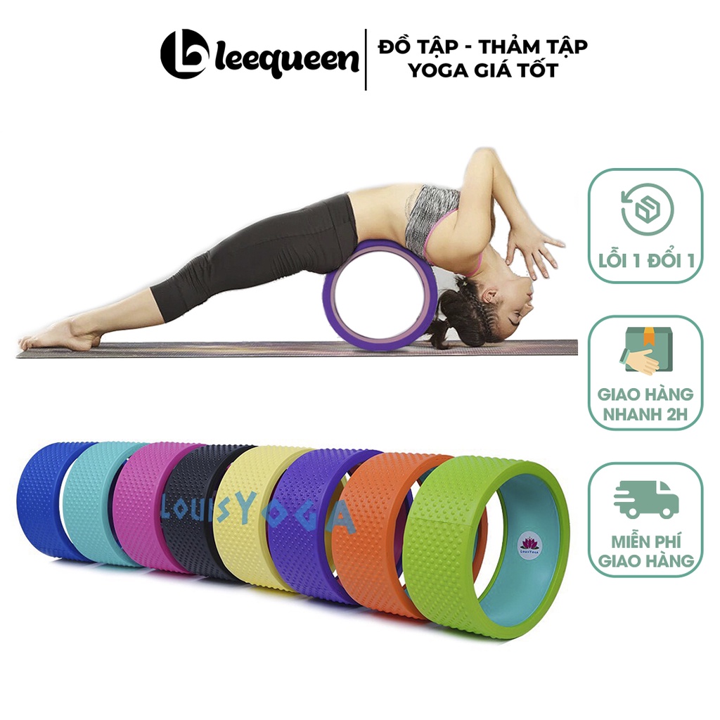 Vòng tập yoga thể thao thể hình cao cấp - Vòng gai cao cấp nhiều màu 16 x34 cm