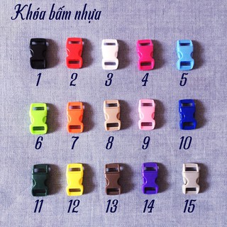 Khóa paracord nhựa làm vòng tay sinh tồn