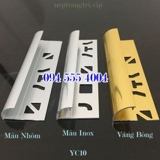 NEP MẪU 10CM - NẸP ỐP GÓC,  NẸP NHÔM XỬ LÝ GÓC,  NẸP GÓC YC NHÔM