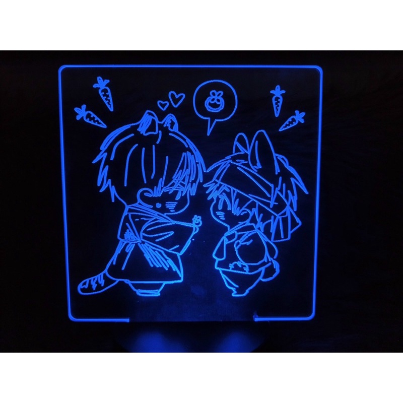 Đèn Led Manga Anime 3d, Đèn Ngủ Led Love Cute, Manhwa, Dễ Thương, No Love Zone