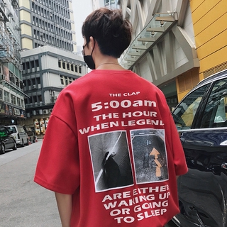 Áo Thun Ngắn Tay Phong Cách Hiphop Hàn Quốc Cho Nam Cỡ M-2Xl