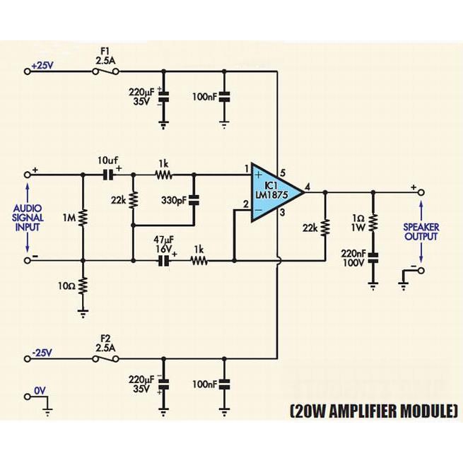 Bảng mạch khuếch đại âm thanh loa lm 1875t tự làm tiện lợi