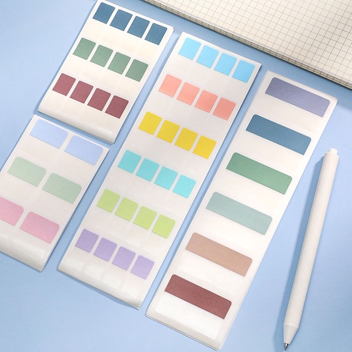 &lt;Video Review&gt; Set Sticky Giấy Note Note Ô Vuông To Do List Ghi Chú Theo Màu Color Tiện Lợi D041