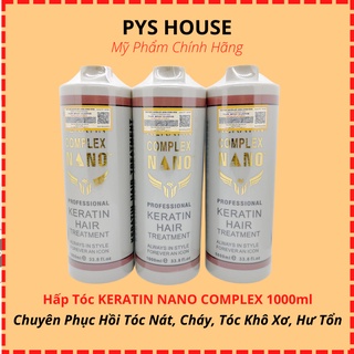 Hấp tóc keratin nano complex - chuyên phục hồi tóc nát, cháy 1000ml hàng chính hãng