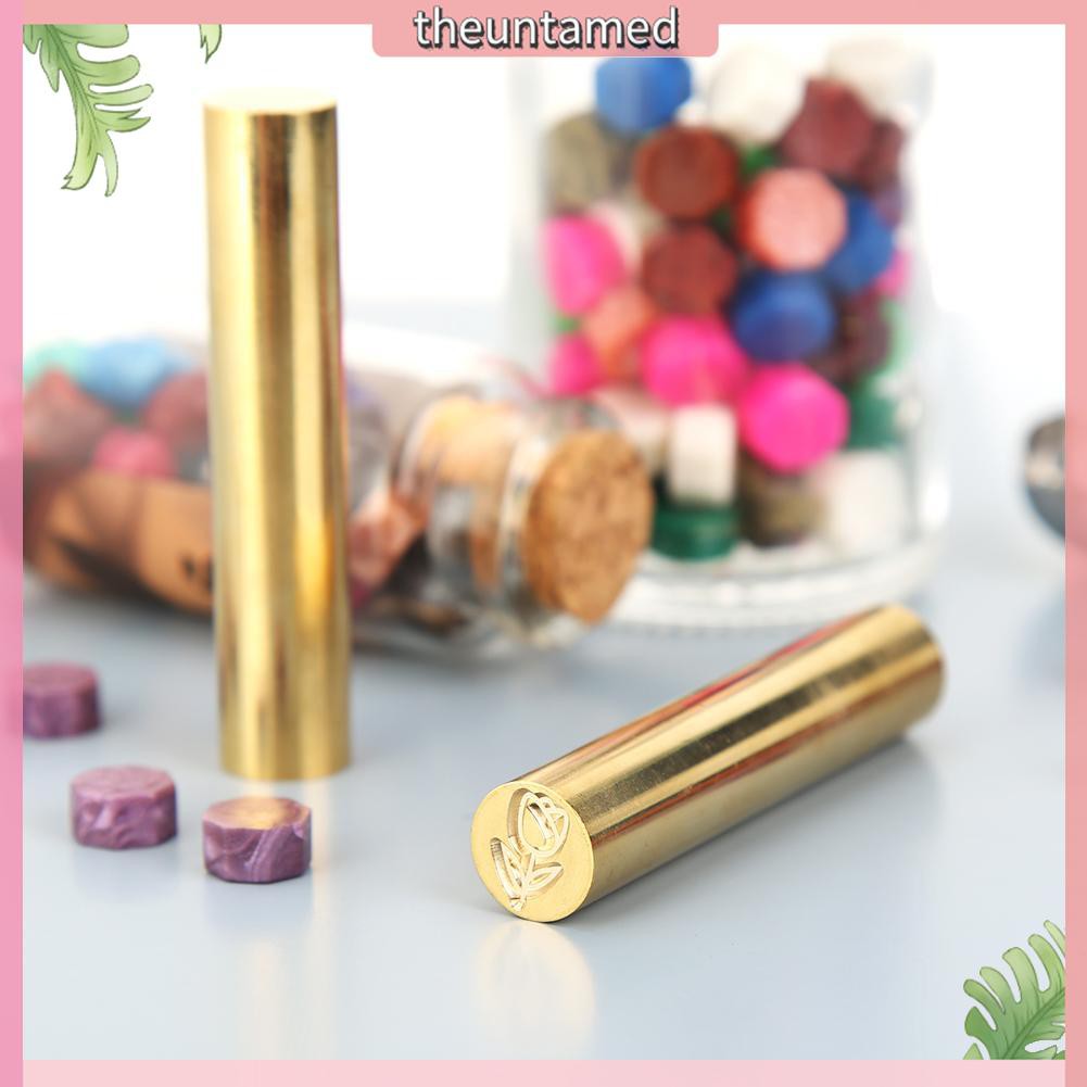 Retro Cylindrical Seal Wax Brass Envelope Seal Stamp DIY Customs Accessory