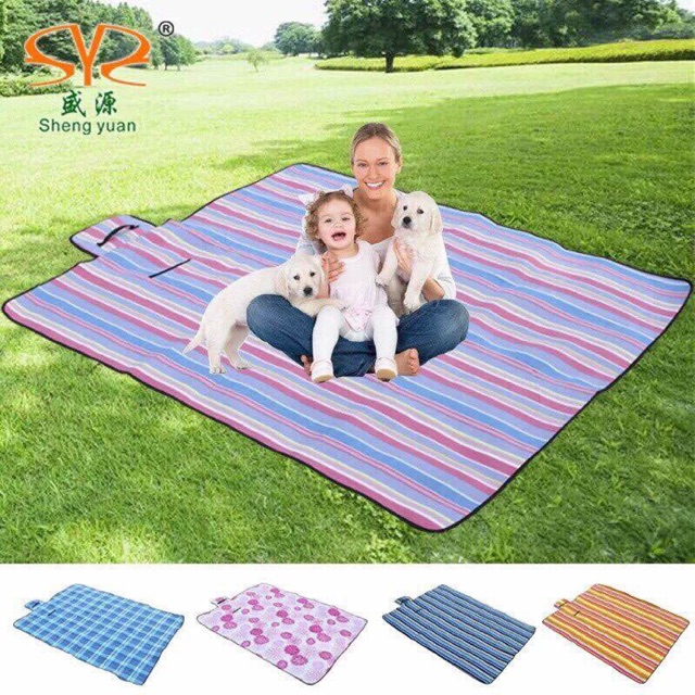 Thảm dã ngoại du lịch đi biển chống thấm nước,dễ lau sạch,Tấm trải picnic cắm trại đi phượt kết hợp tập yoga gấp gọn MM