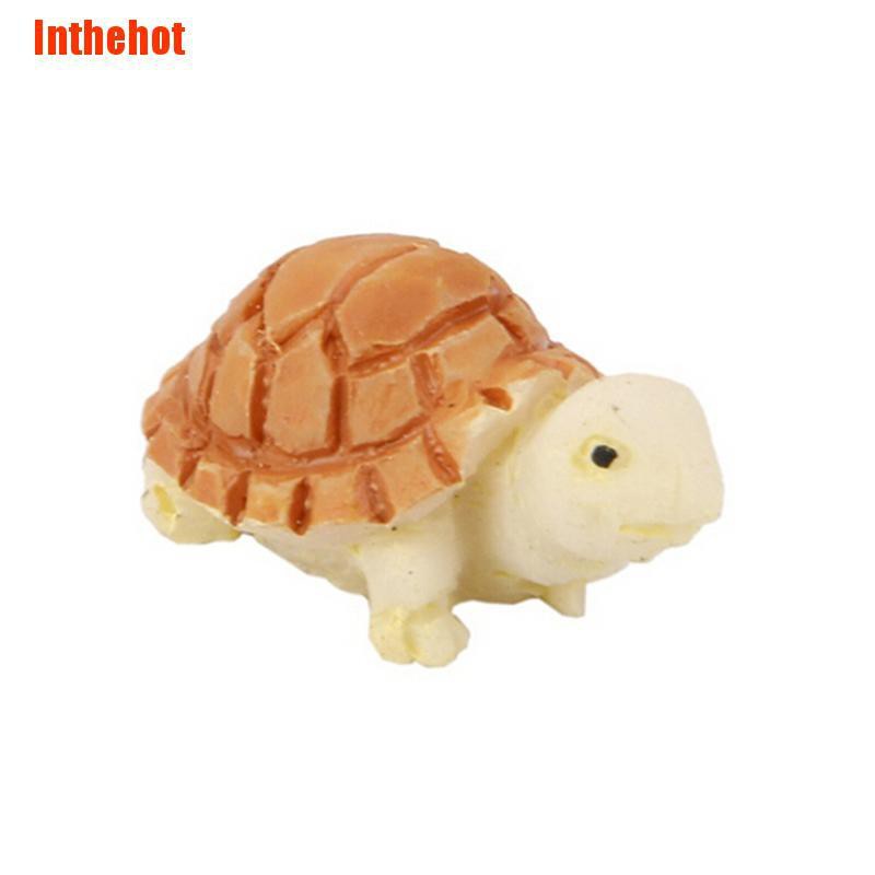 Bộ 2 mô hình rùa mini đáng yêu trang trí sân vườn tiện dụng