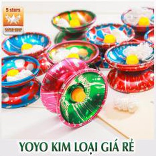 Con quay yoyo bằng kim loại, đồ chơi giải trí cho các bé nhanh tay và rèn luyện khéo léo
