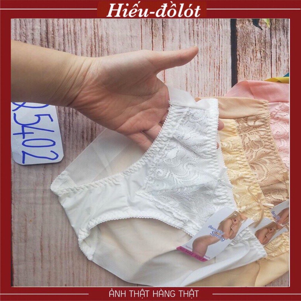 Quần lót nữ phối ren lưới siêu thoáng mát ⚡BEAUTIFUL SPRING⚡ Quần lót ren cao cấp QL5402 Hieu Store24h | BigBuy360 - bigbuy360.vn
