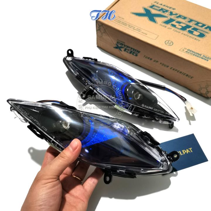 Cặp đèn xi nhan hylap cho xe exciter 135 2005 - 2010  Spark 135 crypton gắn trước hàng chính hãng zhipat ( xài jack zin)