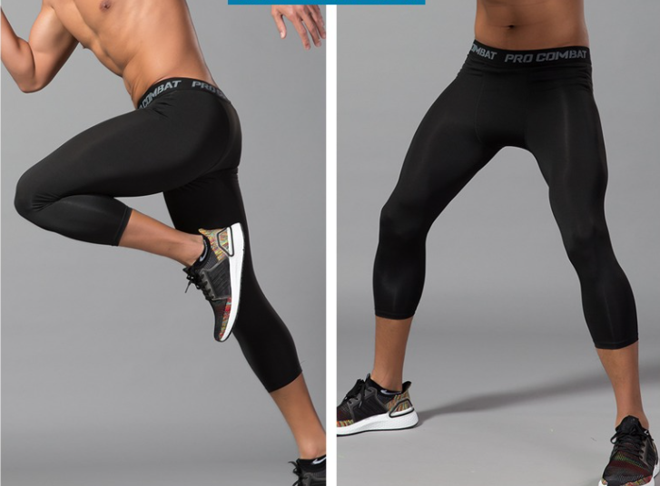 Quần legging bóng rổ thể thao nam lửng 3/4 BBS WEAR COMBAT SIÊU NHẸ SIÊU MÁT