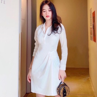 Đầm sm trắng tùng nhúng