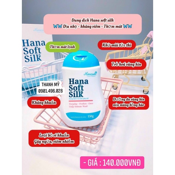 DUNG DỊCH VỆ SINH HANAYUKI CHAI HỒNG