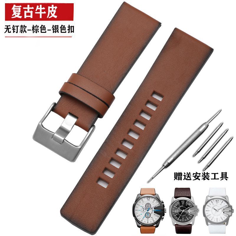 Dây Đeo Đồng Hồ Ba Mắt Bằng Da Diesel DZ4323DZ1657DZ1405