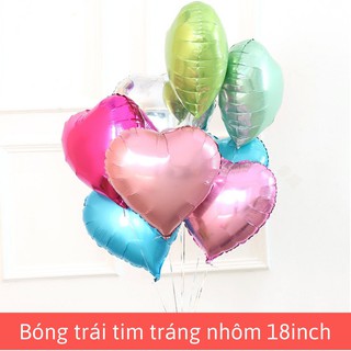 Bóng bay trái tim  tráng nhôm 18"