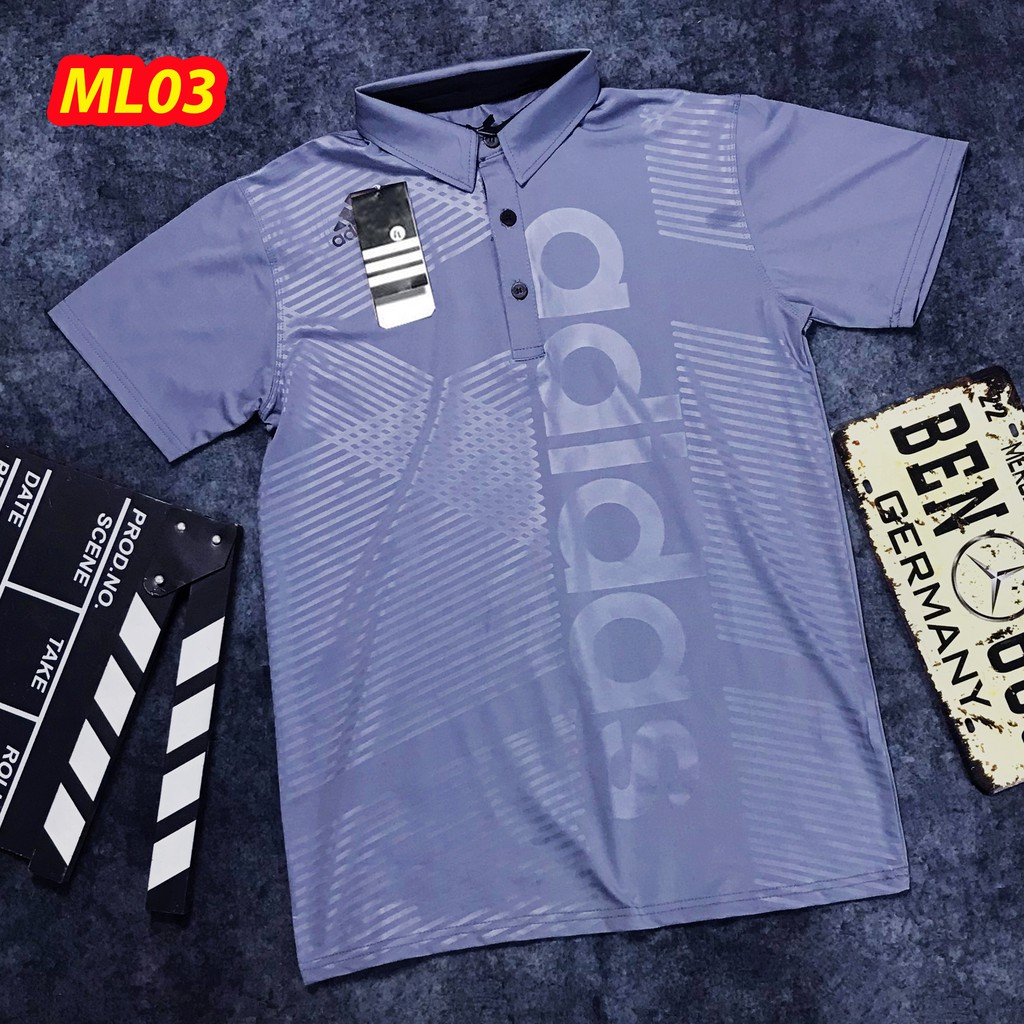 [50-104KG] Có Video, Áo thể thao nam cổ bẻ chất thun lạnh co giãn 4 chiều, áo thể thao có cổ | BigBuy360 - bigbuy360.vn