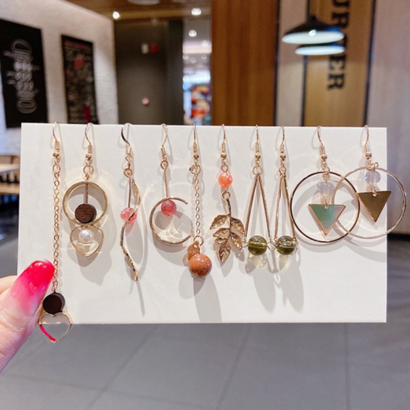 Đôi Khuyên Tai Dài Bản Lớn Trang Trí Hoang Dã Thời Trang Cho Nữ