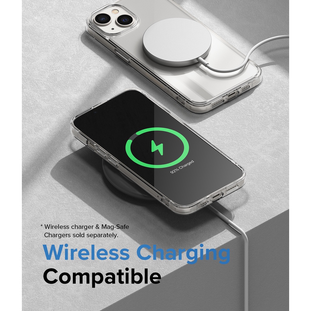 Ốp điện thoại RINGKE pha lê tự nhiên trong suốt cứng thích hợp cho iPhone 14 Plus 14 Fusion