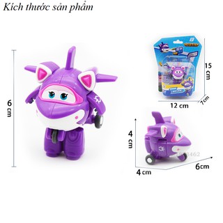 Đội bay siêu đẳng super wings đồ chơi nhân vật Crystal mini