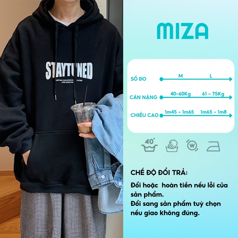 Áo hoodie nam nữ unisex cặp đôi local brand nỉ ngoại form rộng có mũ ulzzang hàn quốc cute zip chống nắng STAYTUNED