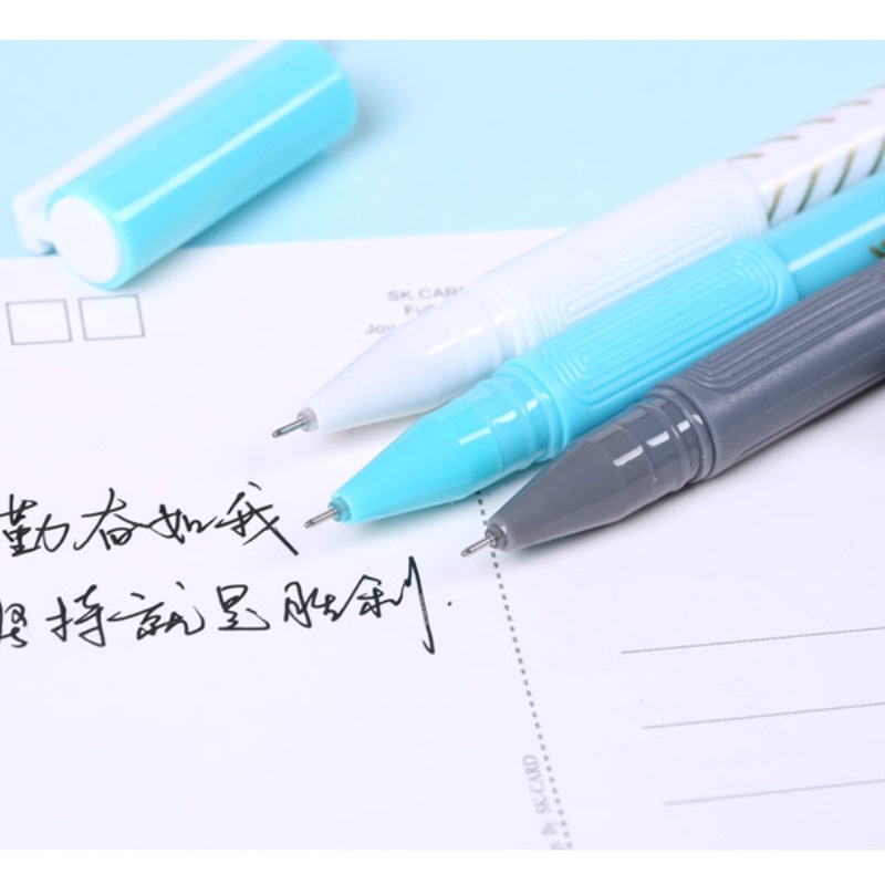 Bút mực gel đen khô nhanh ngòi 0.35mm cho học sinh/văn phòng