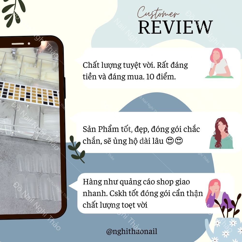 [Mã 154FMCGSALE giảm 8% đơn 500K] Móng úp tay Hsm nhám