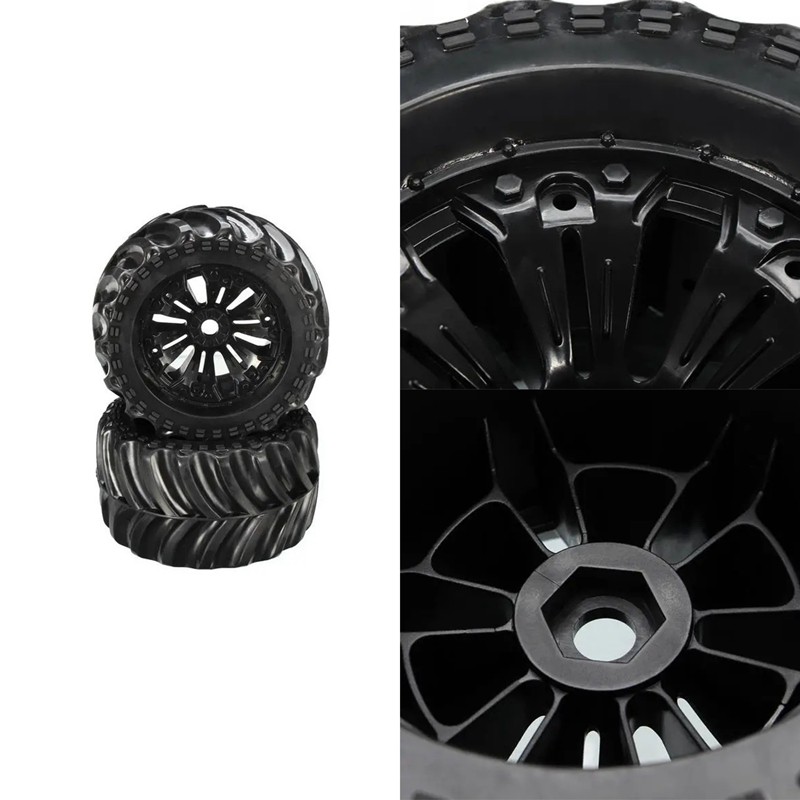 Bigfoot Wheel Tire Tyre EA1020 for JLB Racing CHEETAH 1/10 Brushless RC Car Parts Accessories,2 Pcs