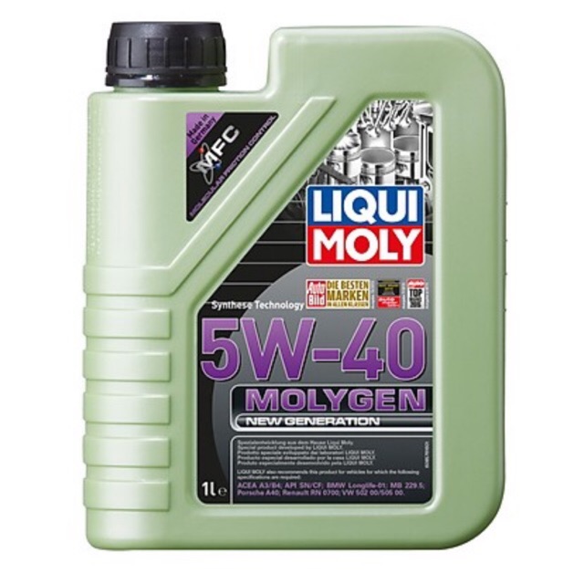 NHỚT LIQUI MOLY MOLYGEN 5W40 - Nhớt xe tay ga FULL TỔNG HỢP cao cấp