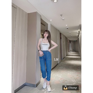 Quần bò chun bo gấu cho nữ