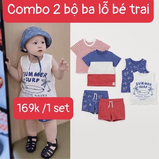 Set 2 bộ ba lỗ xuất dư cho bé