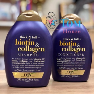 Bộ Dầu Gội và Dầu Xả Biotin & Collagen OGX 385ml