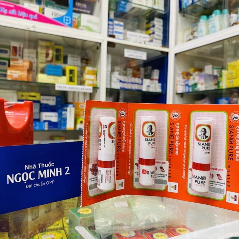 ✅ [Chính Hãng] Ống Hít Thông Mũi Siang Pure 2 Đầu Thái Lan