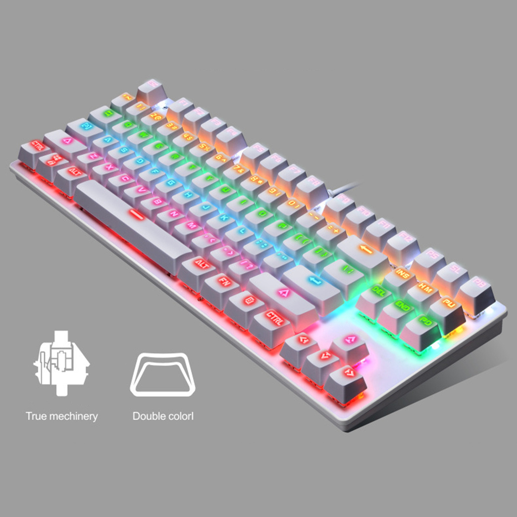 Bàn phím cơ chơi game K550 87 phím có đèn led chất lượng cao