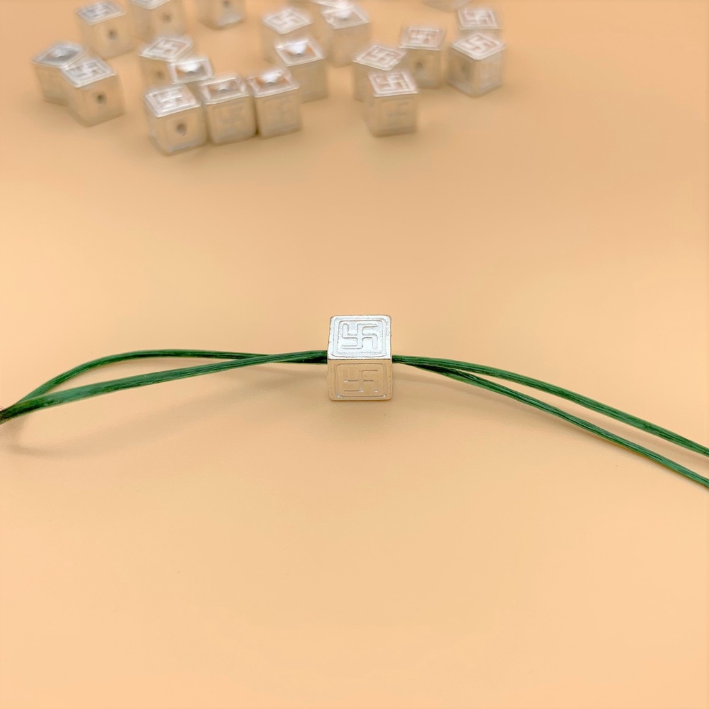 Charm nối chữ vạn vuông - Charm Bạc 925 - Mã CB065