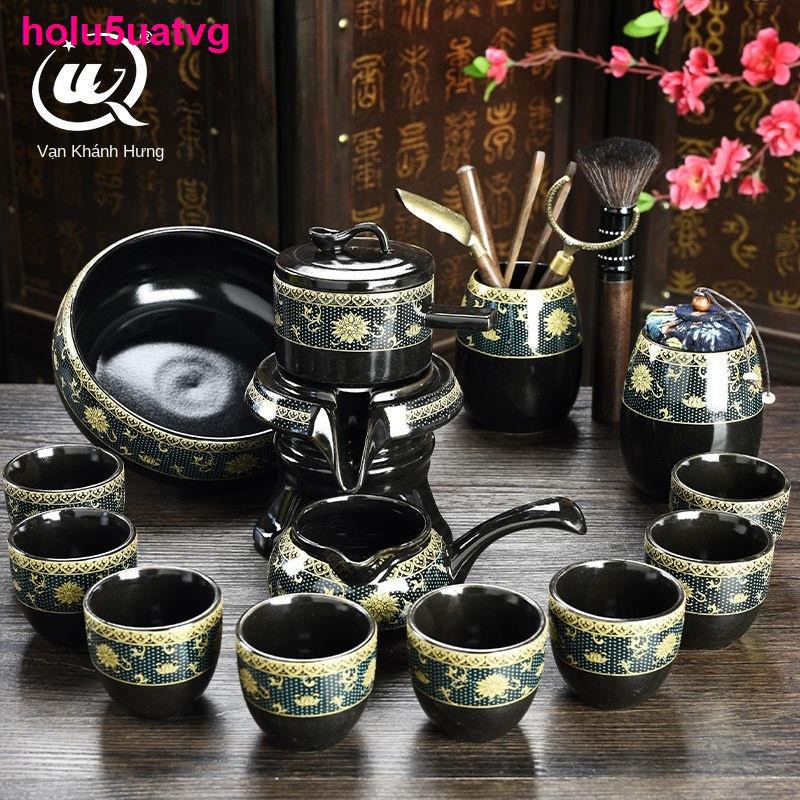 nhà cửa đời sốngVạn Khánh Hưng phong cách Trung Quốc sáng tạo lười biếng cối xay đá Bộ ấm trà Kungfu chống bỏng g