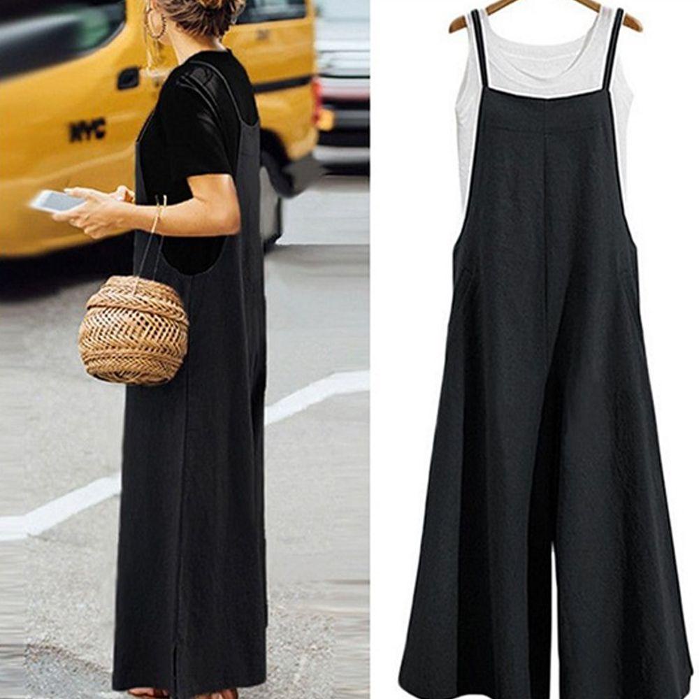 Quần Yếm Ống Rộng oversize Thời Trang Cá Tính