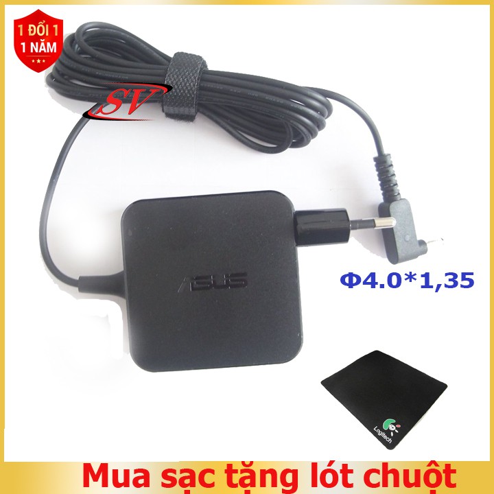 [Tặng lót chuột] Sạc asus 2,37 chân nhỏ (4.0*1.7) - Bảo hành 12 tháng