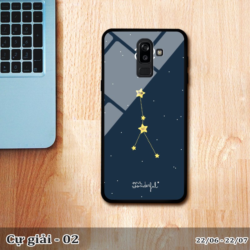 Ốp kính samsung J8 in cung hoàng đạo