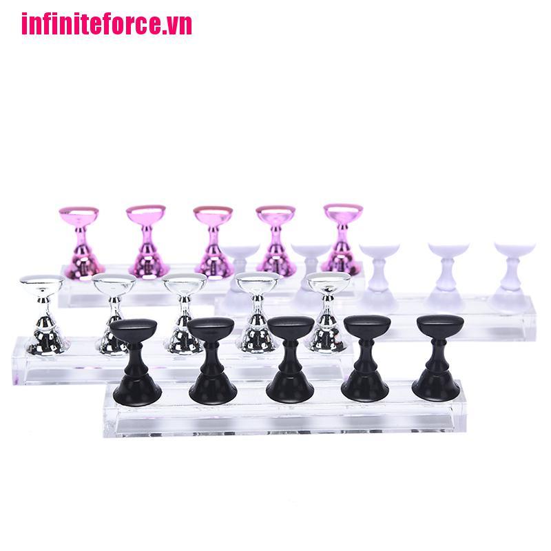 (Hàng Mới Về) 1 Bộ Giá Đỡ acrylic Trong Suốt Cho Móng Tay