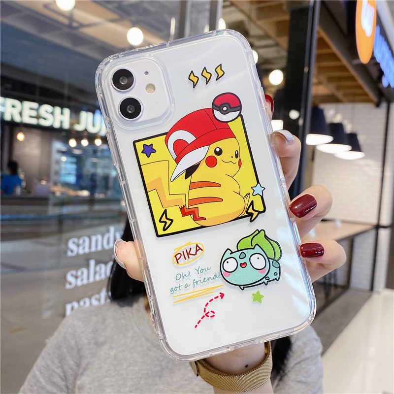 Ốp lưng Samsung A01/A10/A21S/A51/A71/...dẻo trong in hình Pokemon