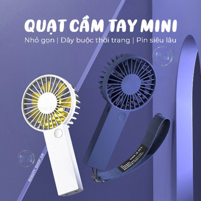 [Chính hãng Xiaomi] [MẪU 2020] Quạt cầm tay mini XiaoMi VH 3 cấp độ F07 - Có dây đeo cá tính