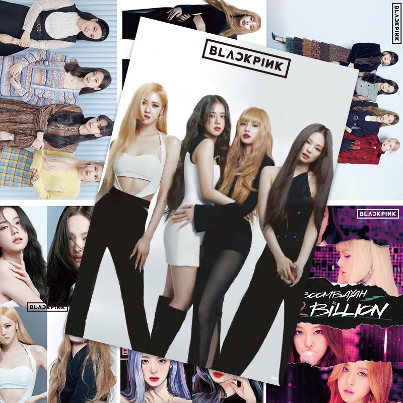 Sticker dán tường hình nhóm nhạc BLACKPINK