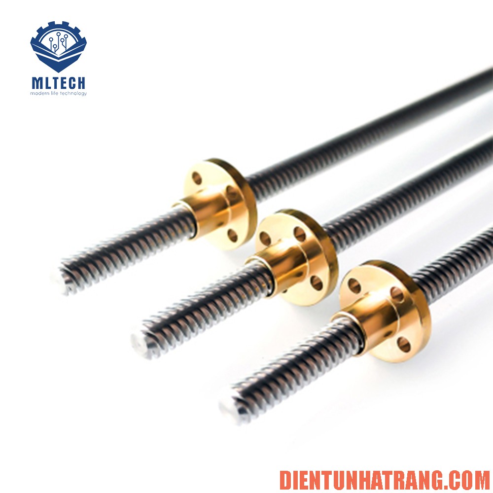 Trục vít me chữ T loại T8-2-D8 dành cho máy in 3D